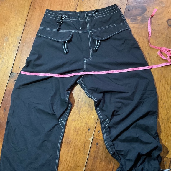 Vintage MacGear Punk Rave Goth Baggy Streetwear Cargo Black pants size Small - Picture 10 of 12